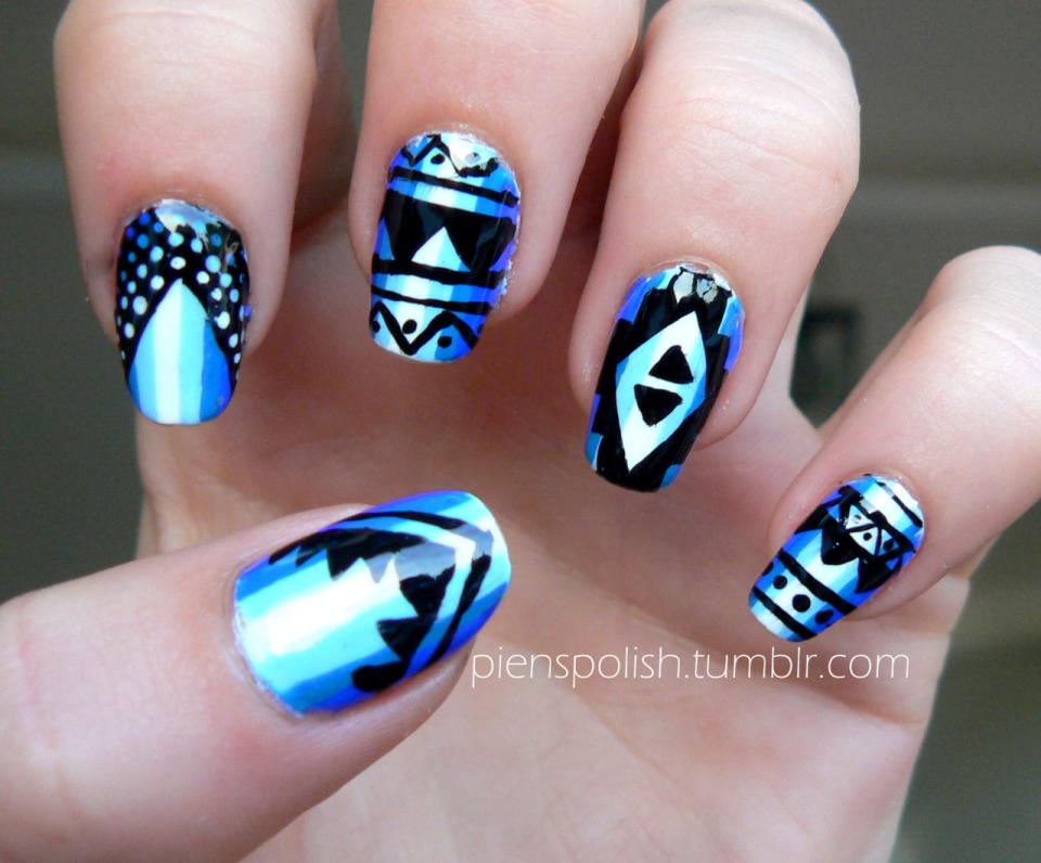Tribal Nail Art - Tutorials And Design Ideas