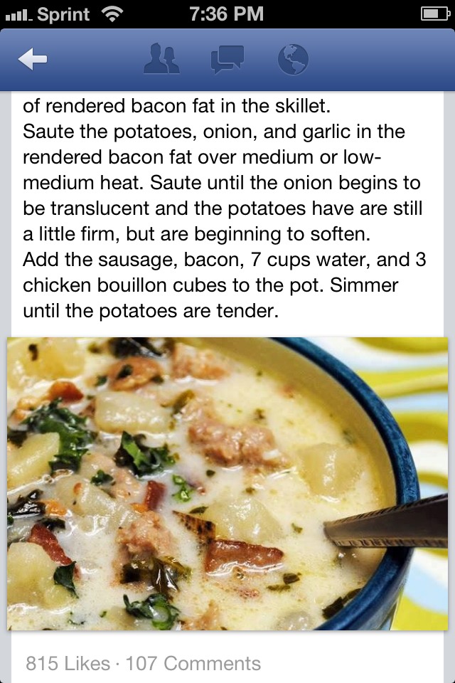 Olive Garden Zuppa Toscana Soup