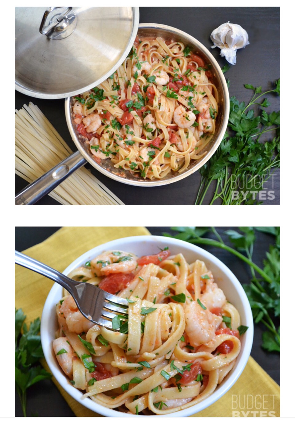 Spicy Shrimp Tomato Pasta 