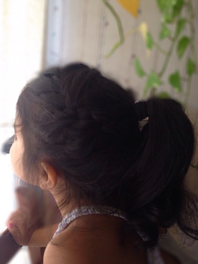 A cute side braided pony