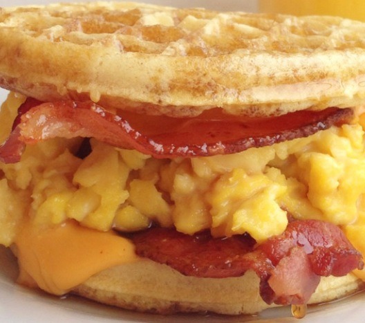 6. Bacon, Egg, and Cheese Eggo Waffle Sandwich
