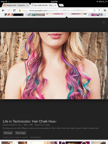 Hair Chalking For All Hair Colors✨