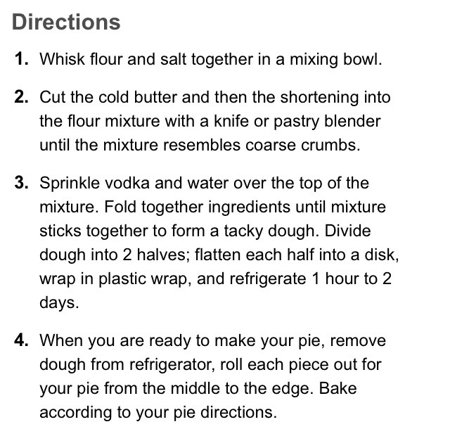 Vanilla Vodka Pie Crust! Delicious Crust For A Bacon Apple Pie! Like After Viewing! 