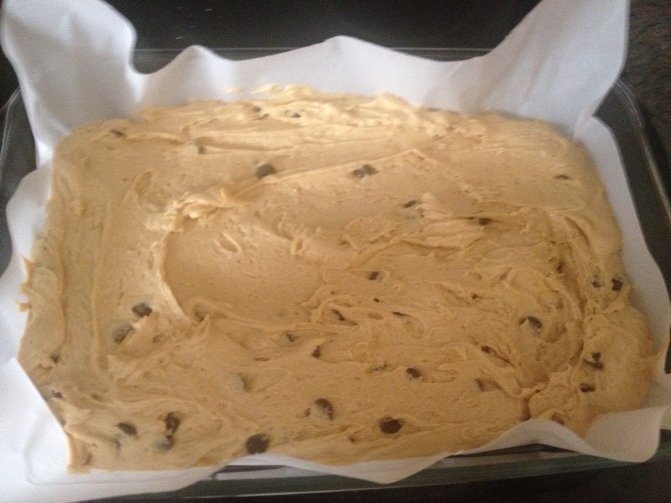 Peanut Butter Chocolate Chip Cake Bars 