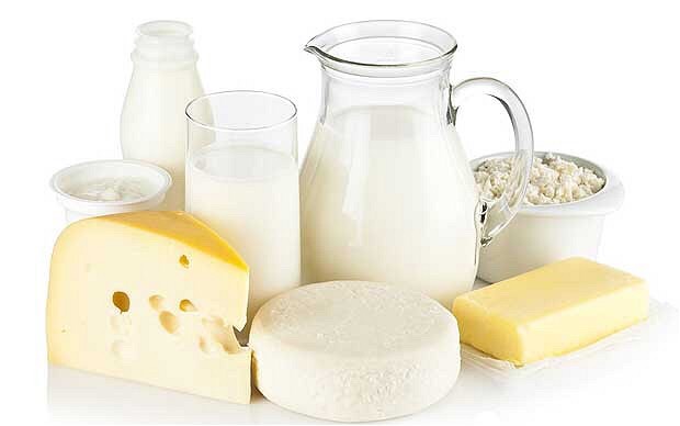 Dairy products contain reproductive hormones like estrogen, prolactin, and progesterone that can help with natural breast development.
