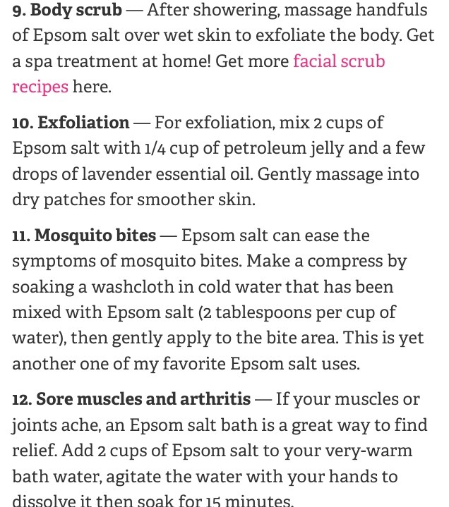 Uses For Epsom Salt! 