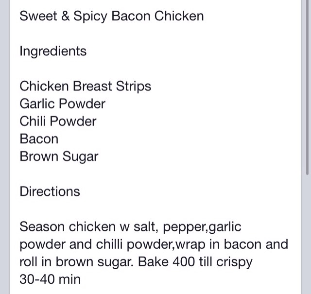 Sweet & Spicy Bacon Chicken