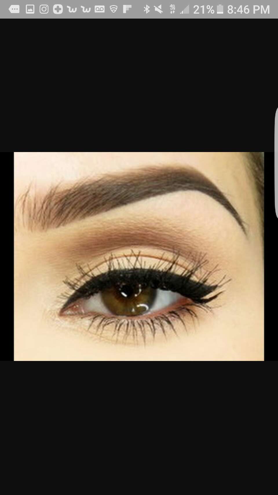 or if you would like a small winged liner and  colored pencil to your waterline