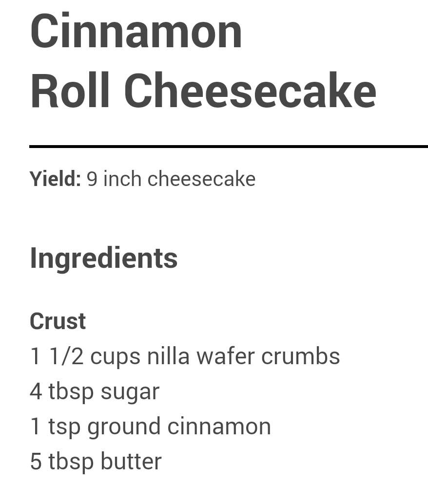 Cinnamon Roll Cheesecake!