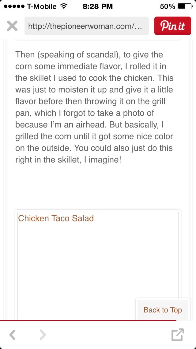 ❤️️Chicken Taco Salad❤️