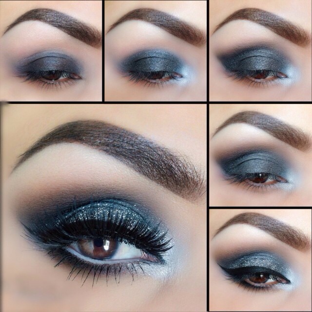 Blue and Brown Makeup Tutorial !Wow !!You Must See It!!!!!