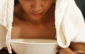 Boil some water, put your face over it, cover your head with a towel!