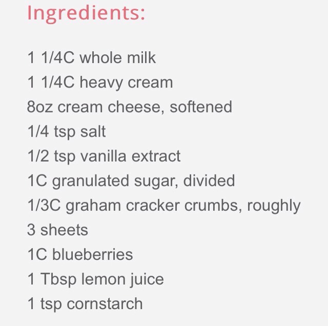 Blueberry vanilla cheesecake ice cream