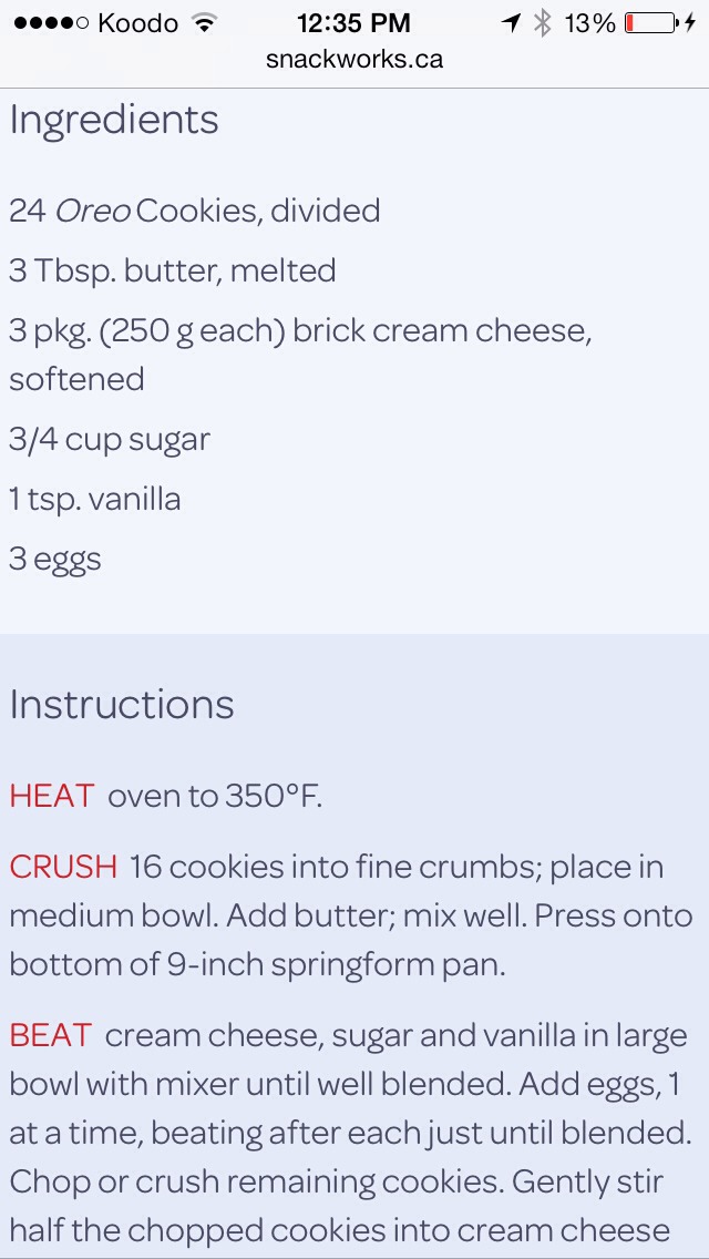SUPER EASY OREO CHEESECAKE
