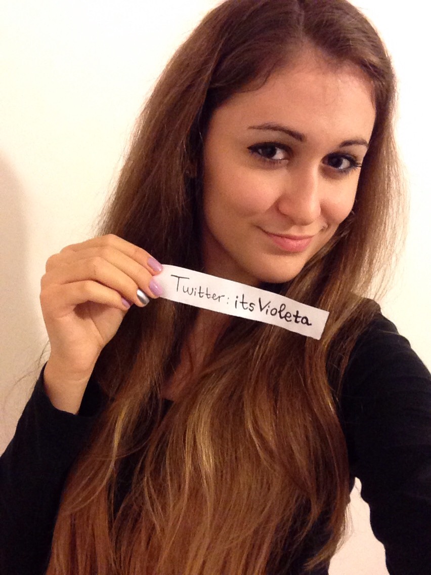 Hi! I'm Violeta. As you can see, I already have some makeup on but you don't have to :) Onto the tutorial --->