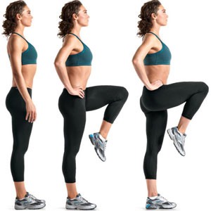 20 high knees (each leg)