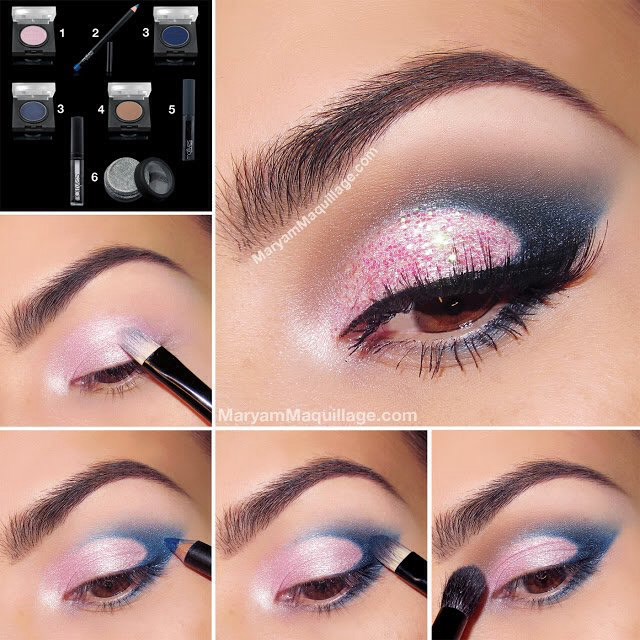 Glitter Eyeshadow Tutorials🐚