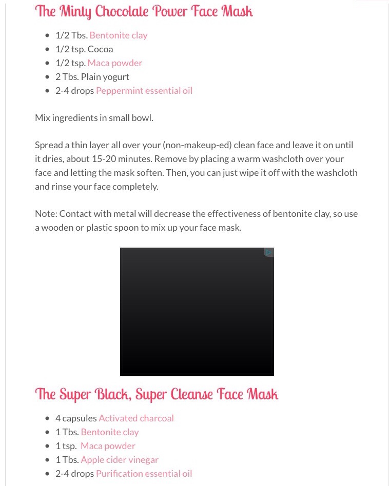Detox Mask Recipes 