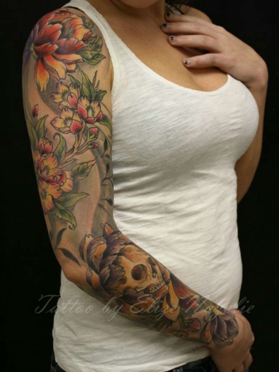 Beautiful Skull Tattoos For Women!
