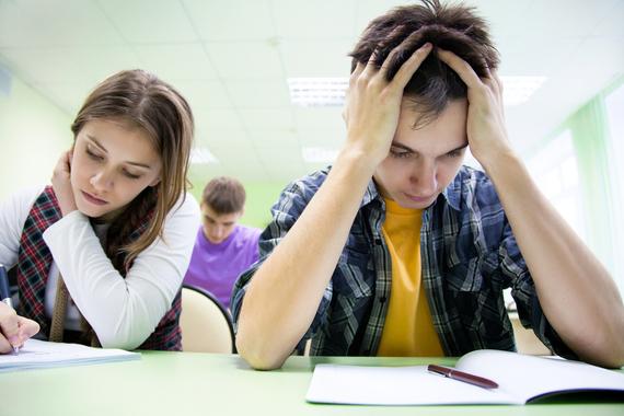 It's a very common situation for people in dreams to find themselves in a school or classroom, often confronted with a test that they aren't prepared to take.
