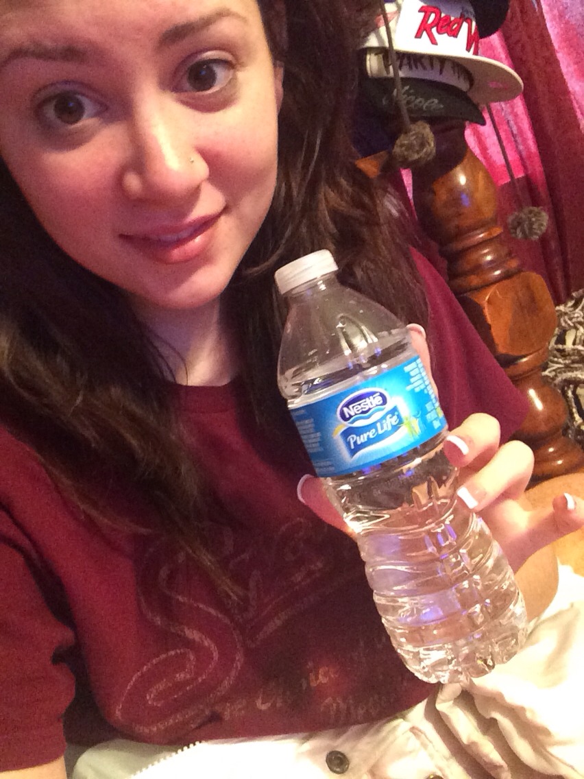 Drink a little from the bottle to make a little room for the lemon juice and sugar.