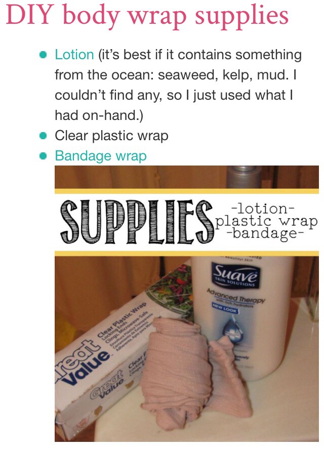 DIY Body Wrap. Lose 1 Inch Overnight 
