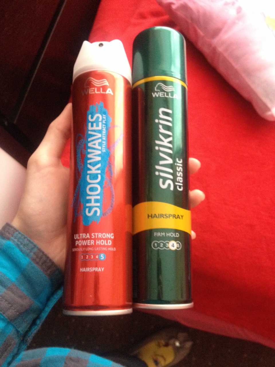 I used 'Wella' because i quite like their company... So once youve grabbed hold of your hairspray hold it 30-20 cm away from the tattoo. Spray for about 2-3 seconds... Making sure you cover the whole area of skin.