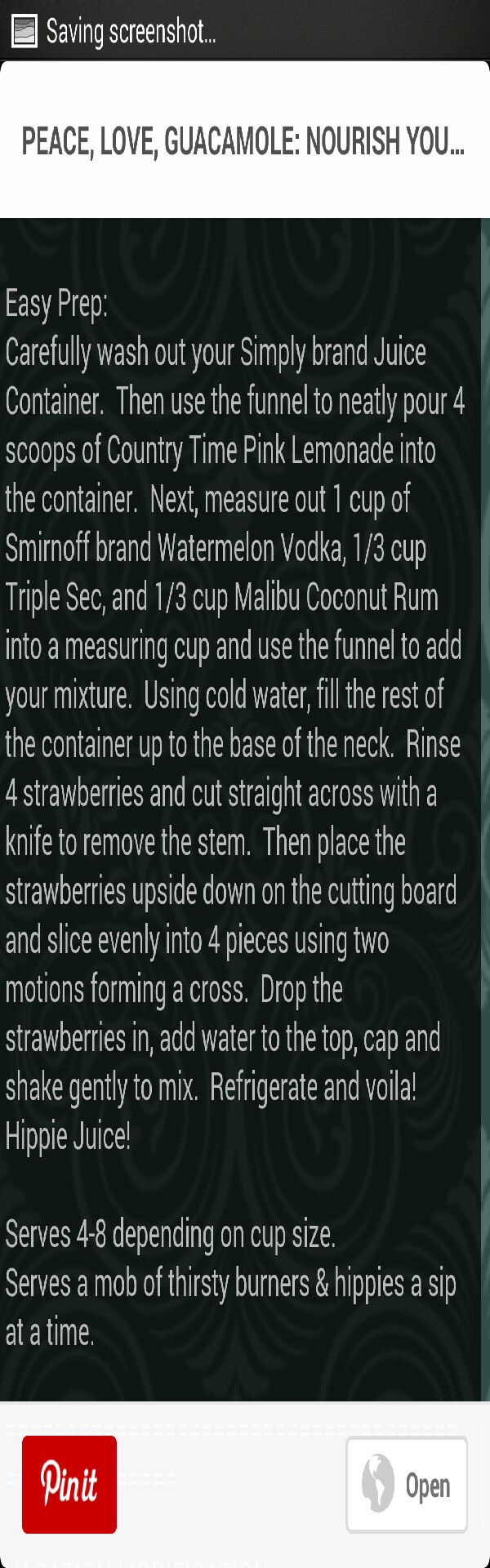 sneaky beach cocktail