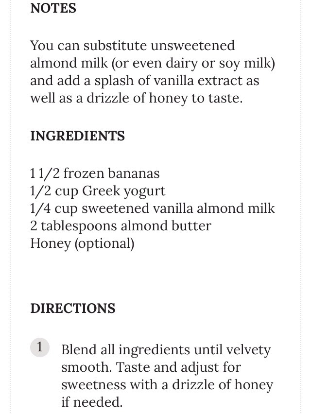 Banana Almond Smoothie 