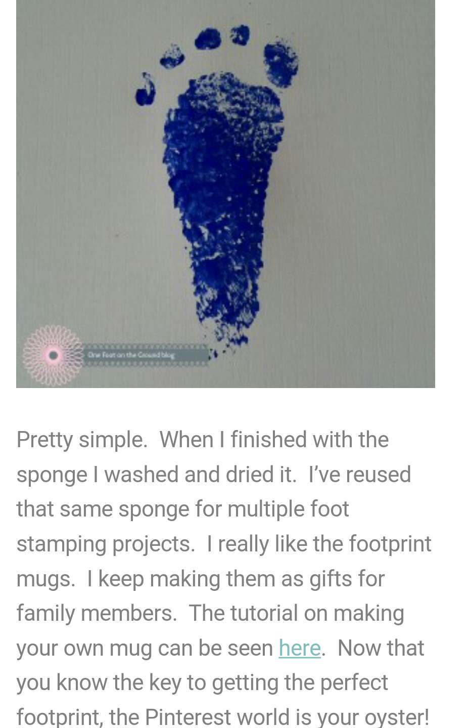 A Perfect Baby Footprint Every Time!