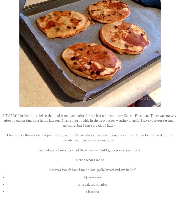 10 Day Frozen Meal Plan 