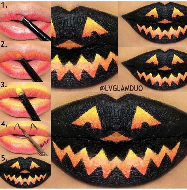 Creepy Halloween Lip Makeup Ideas
