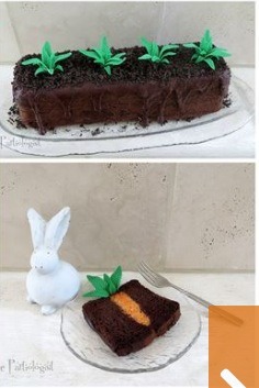 Carrot Patch Cake - Adorable For Easter And Spring Time!