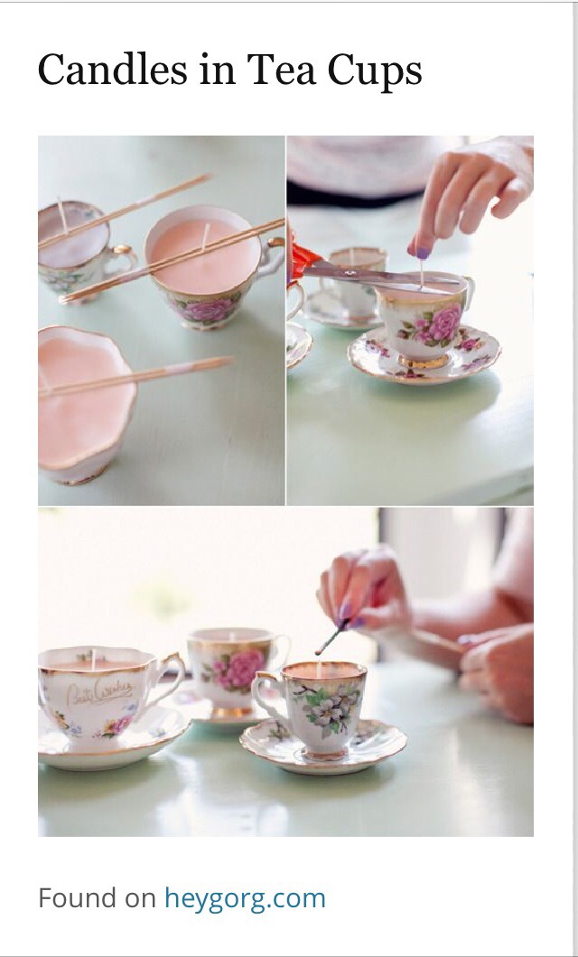 -> Tea Time Ladies
http://www.heygorg.com/2011/07/diy-vintage-teacup-candles.html