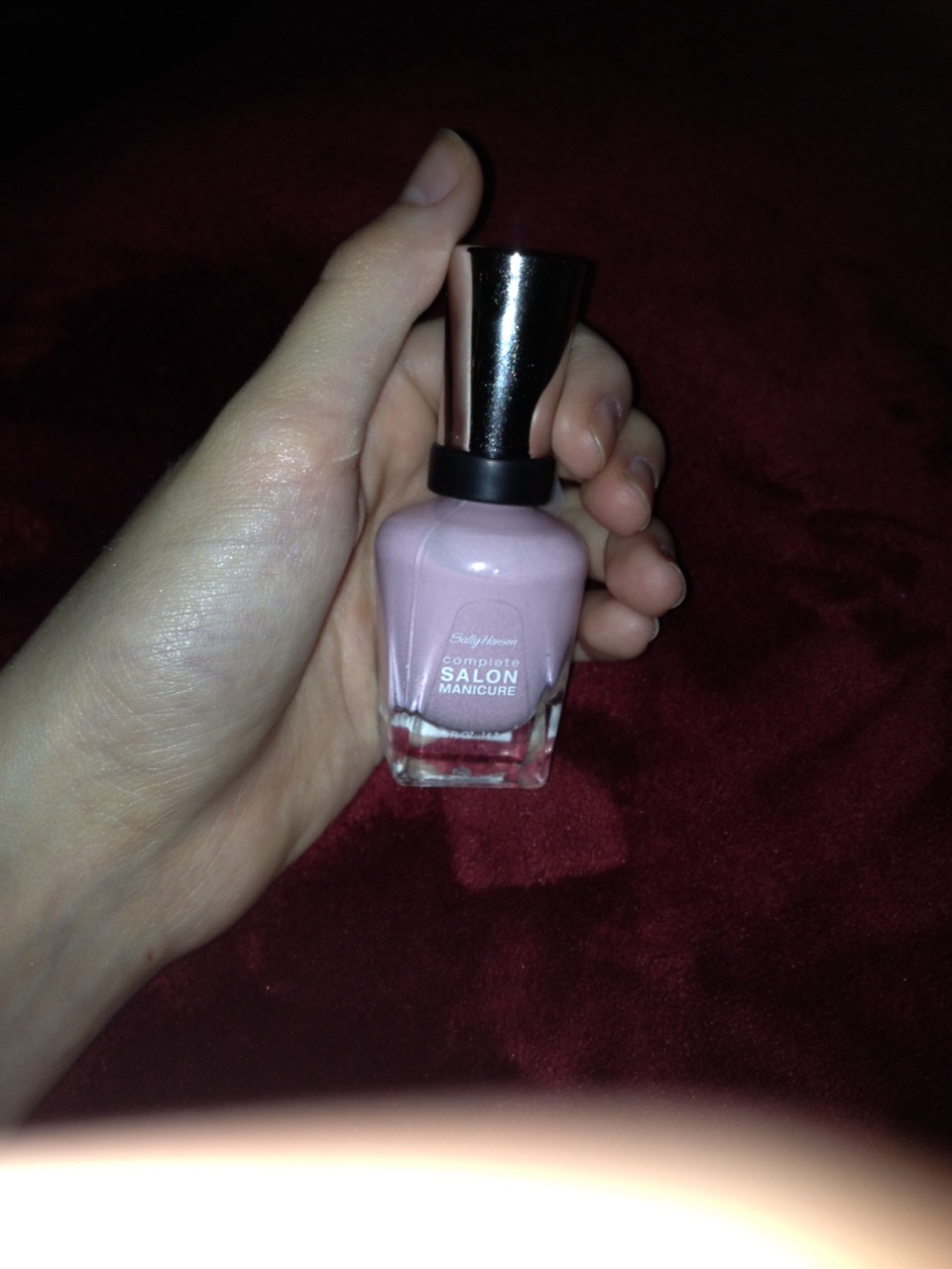 Step 2
Take out your light pink polish 
