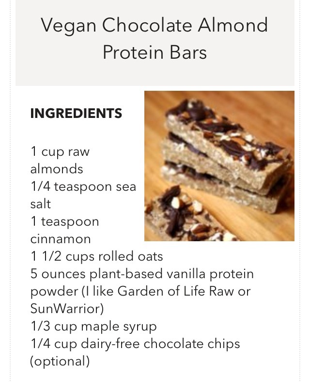 ✨ Chocolate Almond Protein Bars✨😋