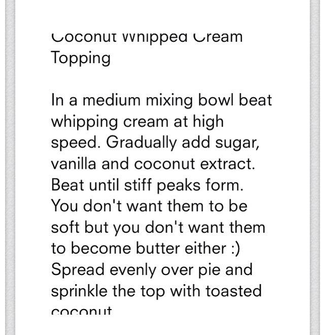 Coconut Cream Pie 