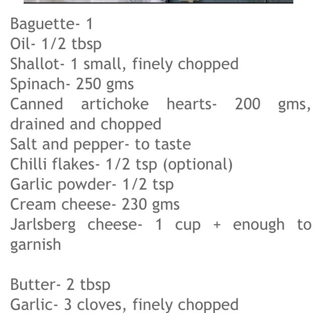 Spinach And Artichoke Dip Stuffed Garlic Bread 
