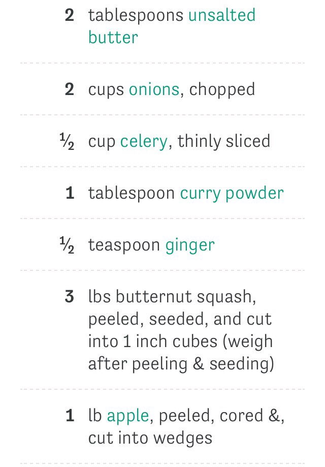 Curried Butternut Squash & Apple Soup - Crock Pot