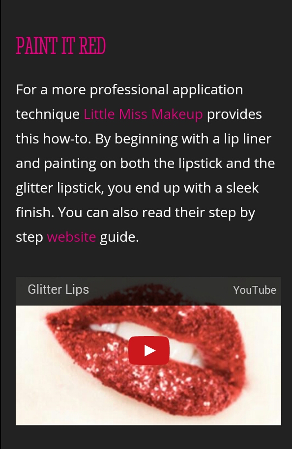 DIY Burlesque Glitter Lips!!