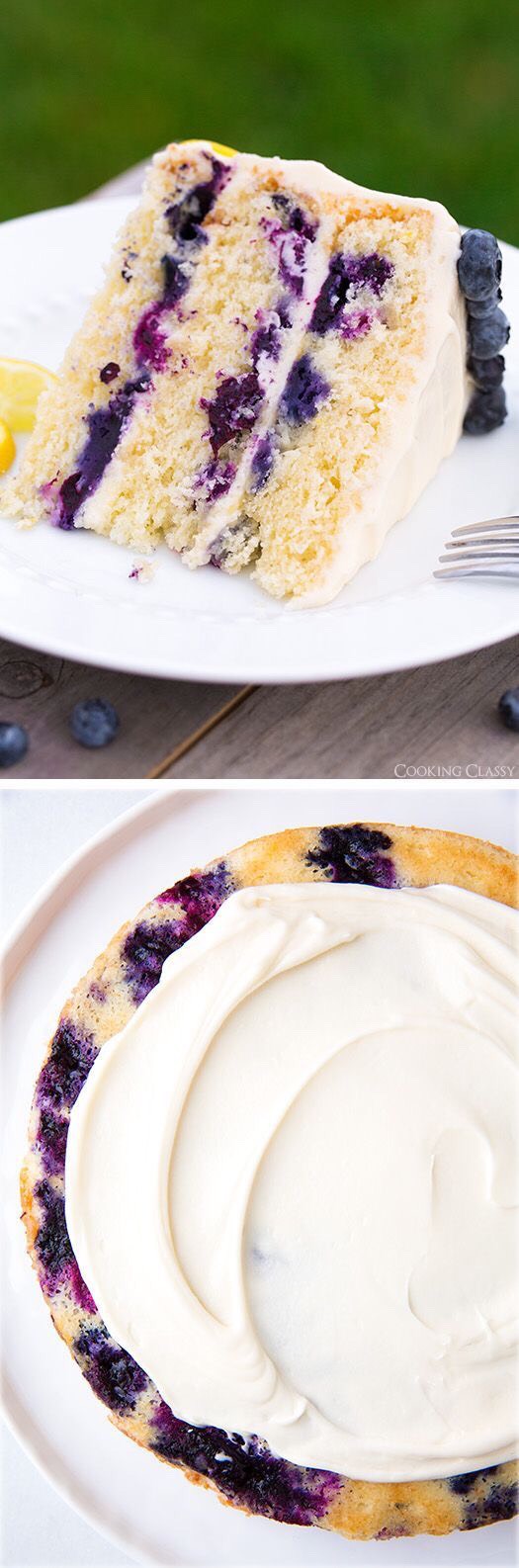 🍰Lemon Blueberry Cake With Cream Cheese Frosting!!!🍰