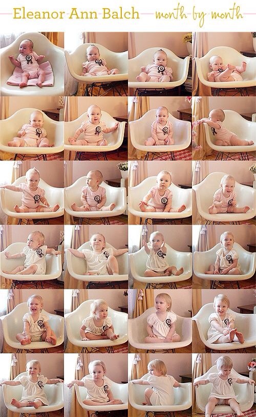 Cute & Easy Ideas For Baby Monthly Photos Pls Like & Share Thank You :D