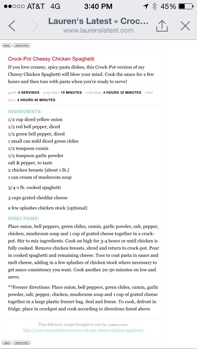 Easy Cheesy Crockpot Chicken Spaghetti