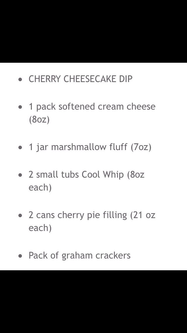 Cherry Cheese Cake Dip