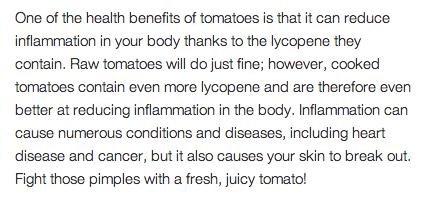 Health Benefits Of Tomatoes