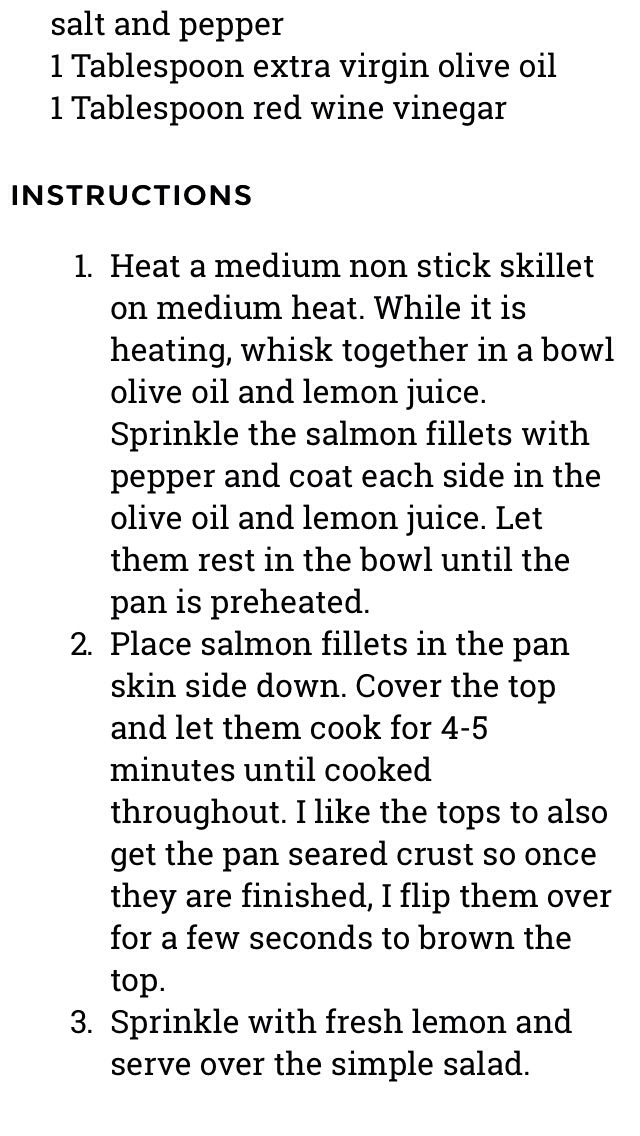 Pan Seared Lemon Pepper Salmon