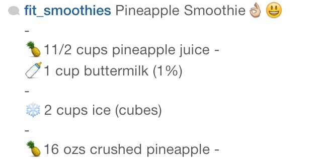 Pineapple Smoothie 