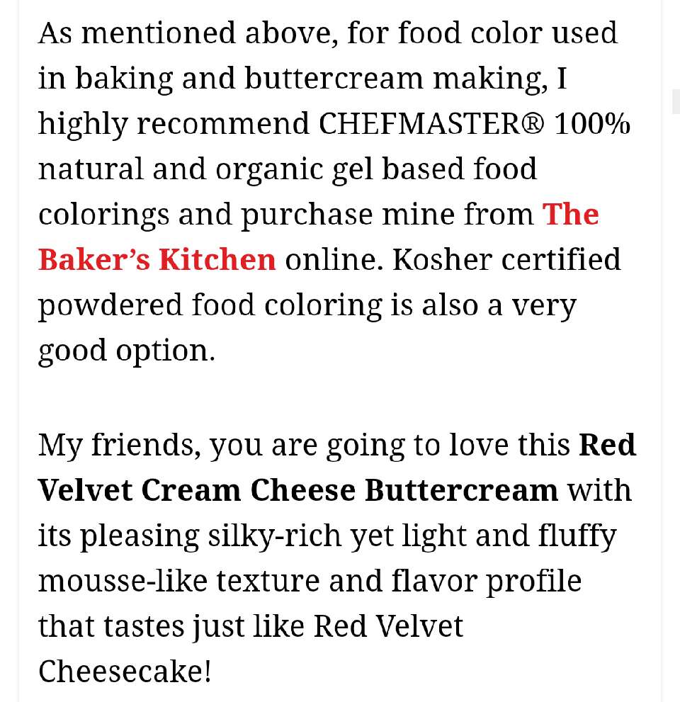 Red Velvet Butter Cream Frosting!!!
