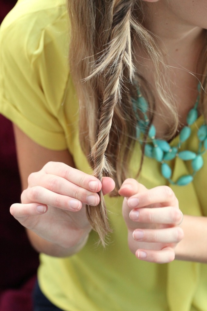 You can also trim them yourself by twisting hair and cutting the prices that stick out
