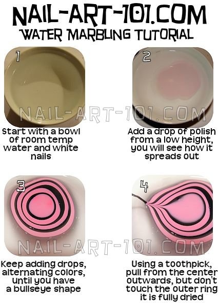Cutest Marbling Nail Tutorial πππ―